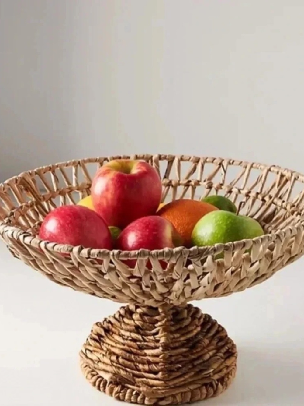 Anthropologie Wicker Fruit Bowl
